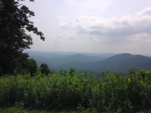 View of the Blue Ridge from the Parkway near Glendale Springs, NC